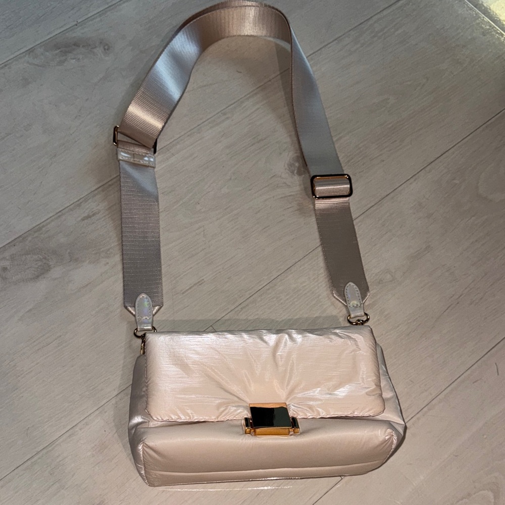 a new day Cream Shoulder Bag with Gold Accent